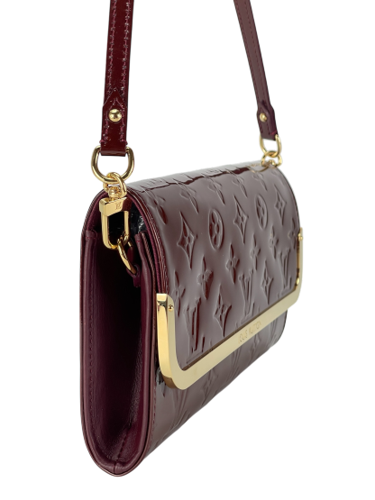 LOUIS VUITTON - Red Monogram Patent Leather Rossmore MM Shoulder Bag 