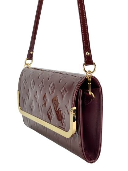 LOUIS VUITTON - Red Monogram Patent Leather Rossmore MM Shoulder Bag 