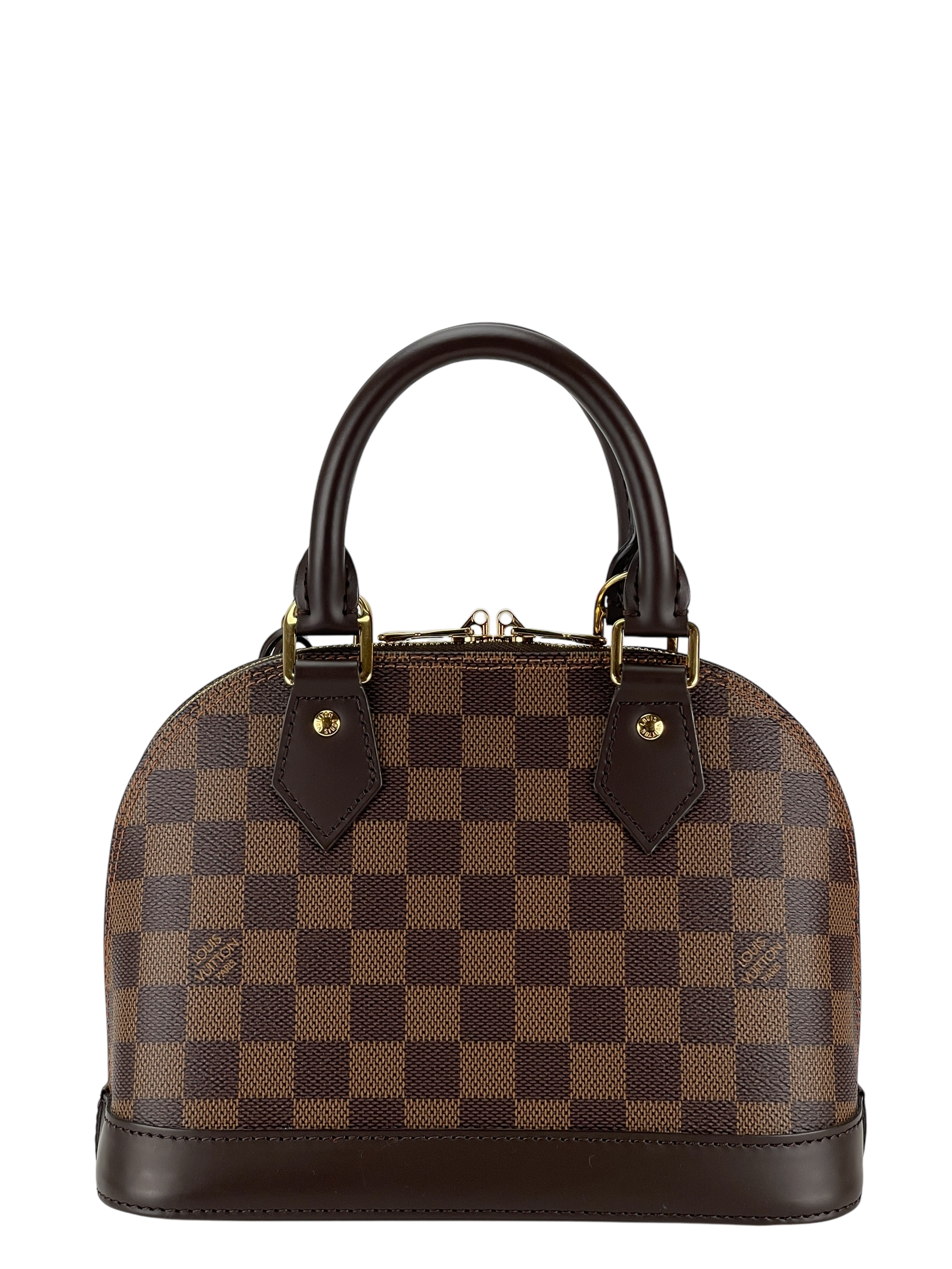 LOUIS VUITTON - Damier Ebene Alma BB Handbag 