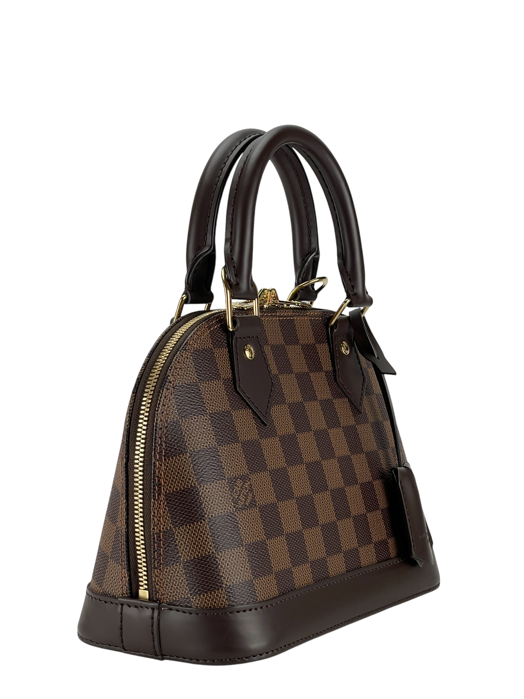 LOUIS VUITTON - Damier Ebene Alma BB Handbag 