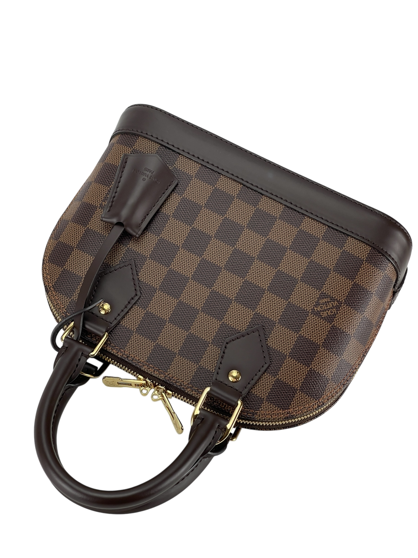 LOUIS VUITTON - Damier Ebene Alma BB Handbag
