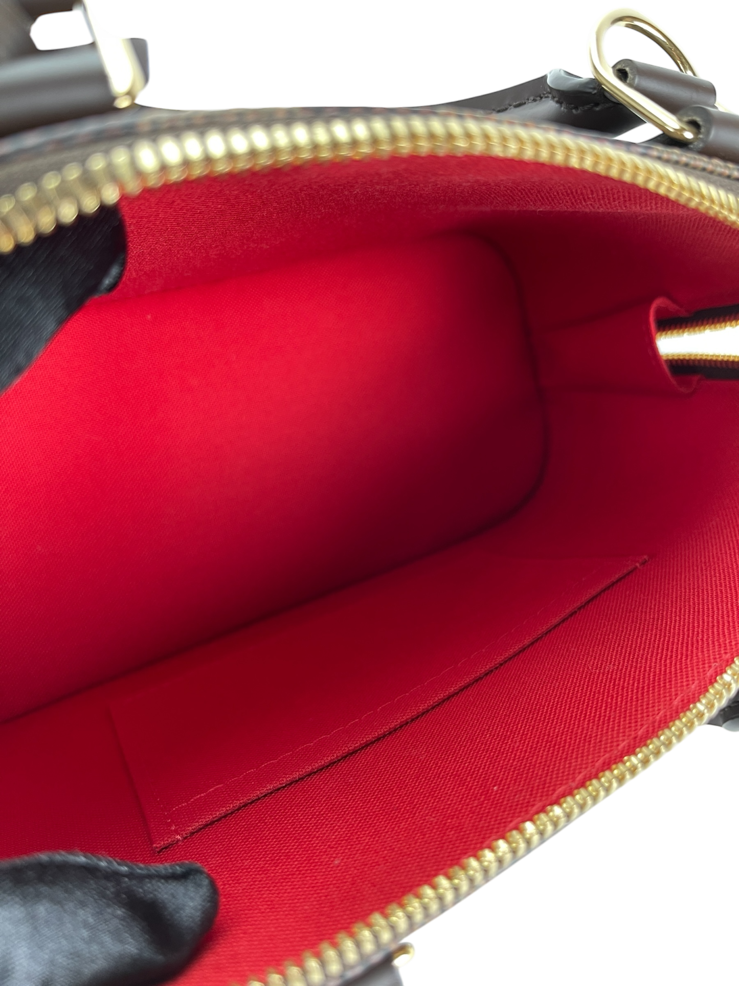 LOUIS VUITTON - Damier Ebene Alma BB Handbag
