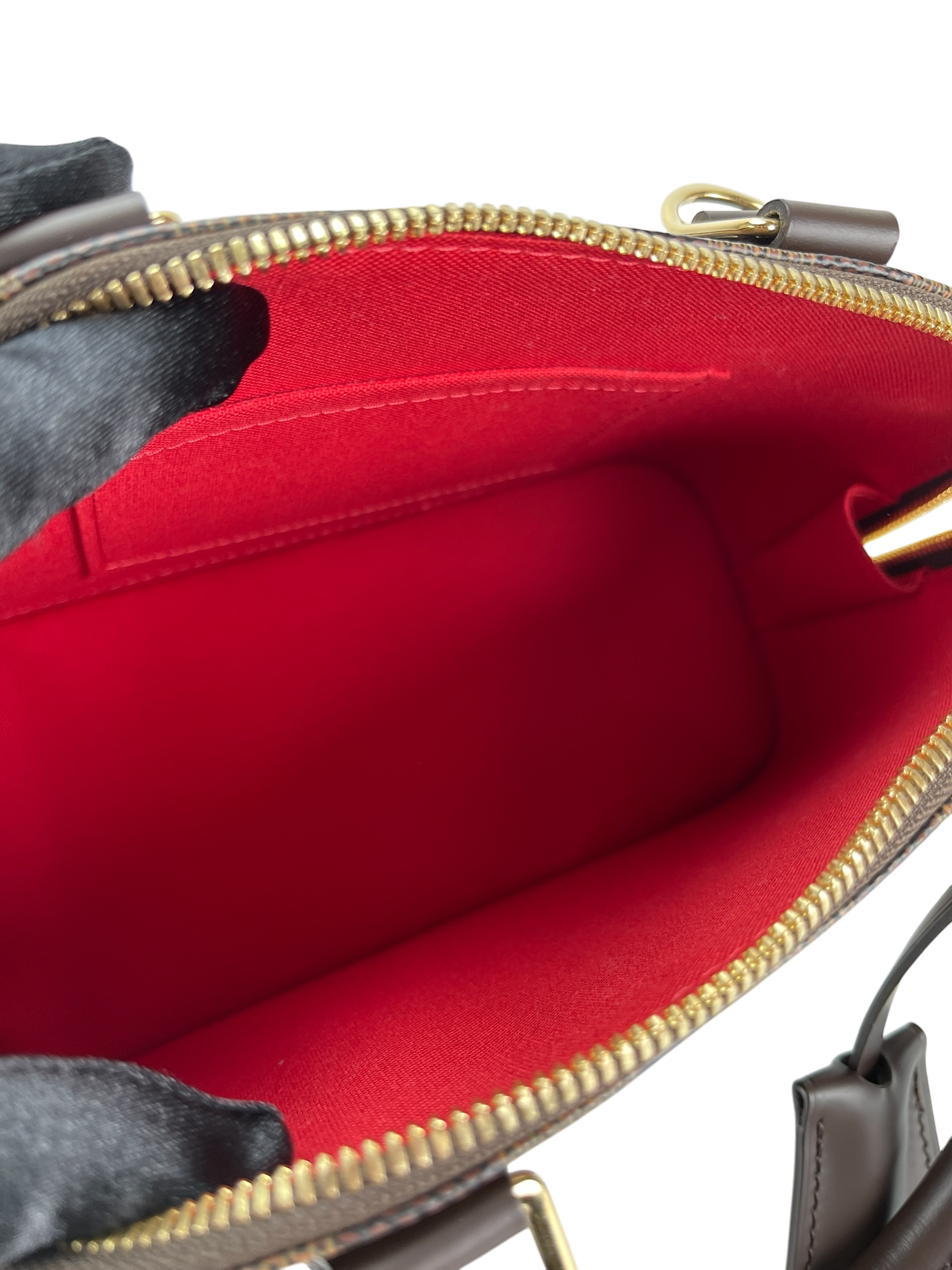 LOUIS VUITTON - Damier Ebene Alma BB Handbag