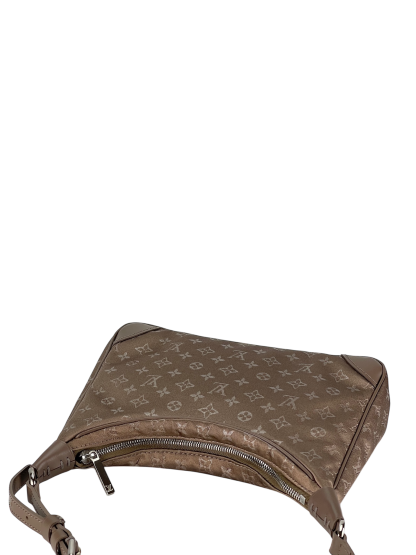 LOUIS VUITTON - Brown Silk Satin Mini Boulogne Bag Monogram 