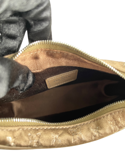 LOUIS VUITTON - Brown Silk Satin Mini Boulogne Bag Monogram 