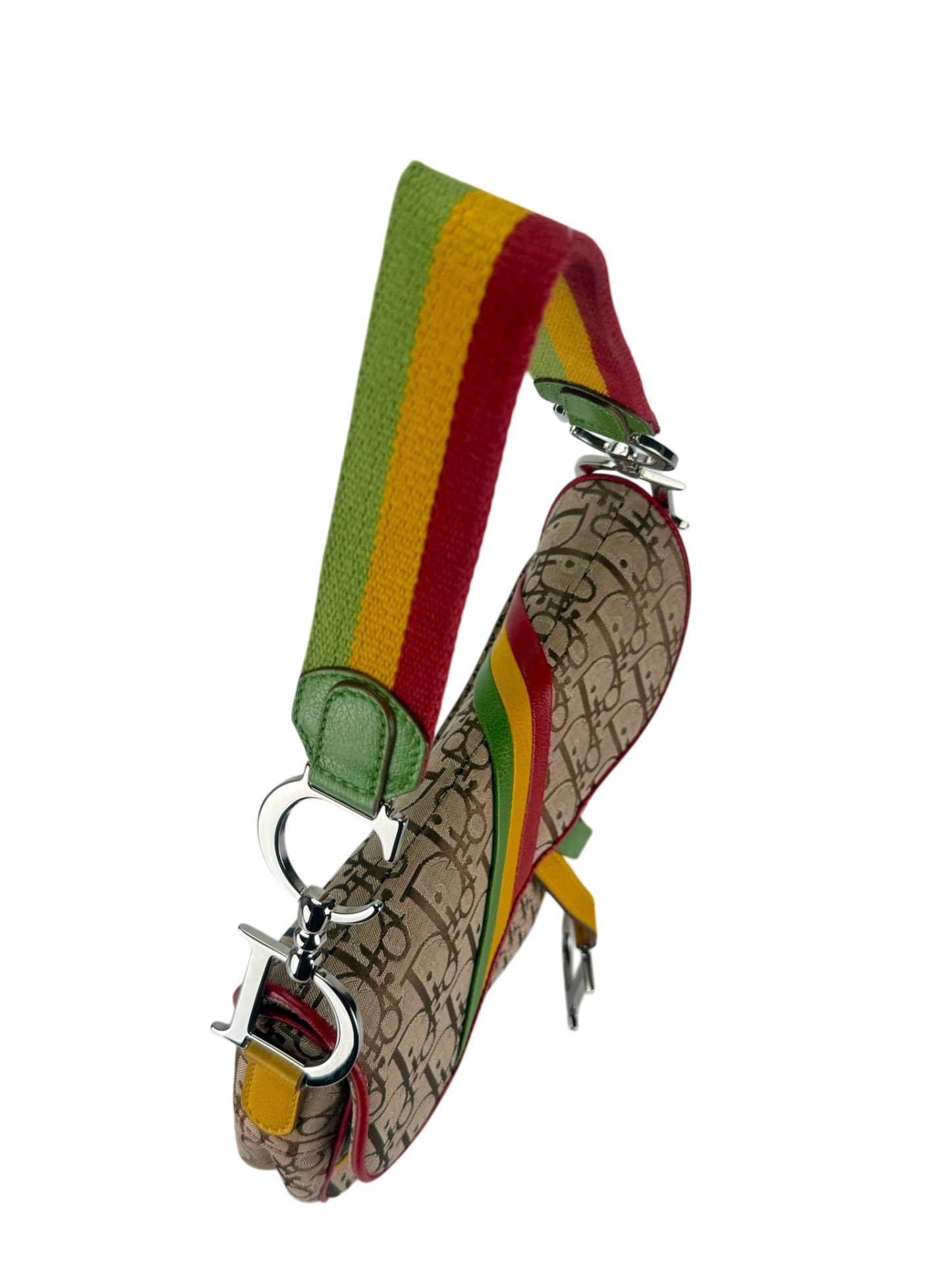CHRISTIAN DIOR - Rasta Diorissimo Saddle Handbag