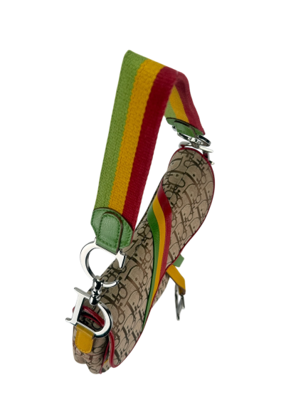 CHRISTIAN DIOR - Rasta Diorissimo Saddle Handbag