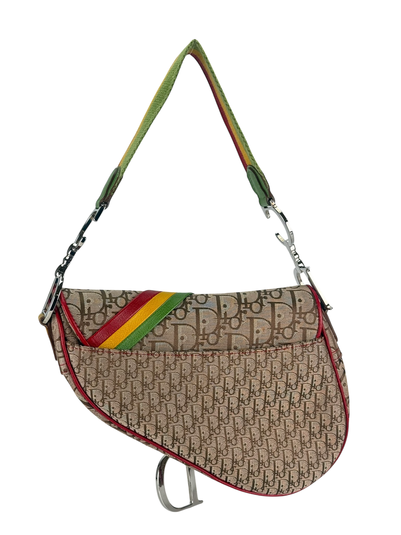 CHRISTIAN DIOR - Rasta Diorissimo Saddle Handbag