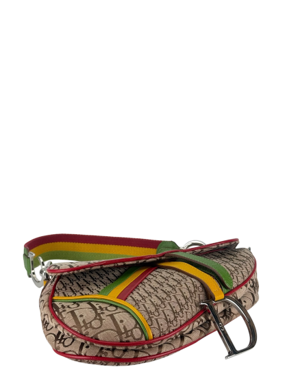 CHRISTIAN DIOR - Rasta Diorissimo Saddle Handbag