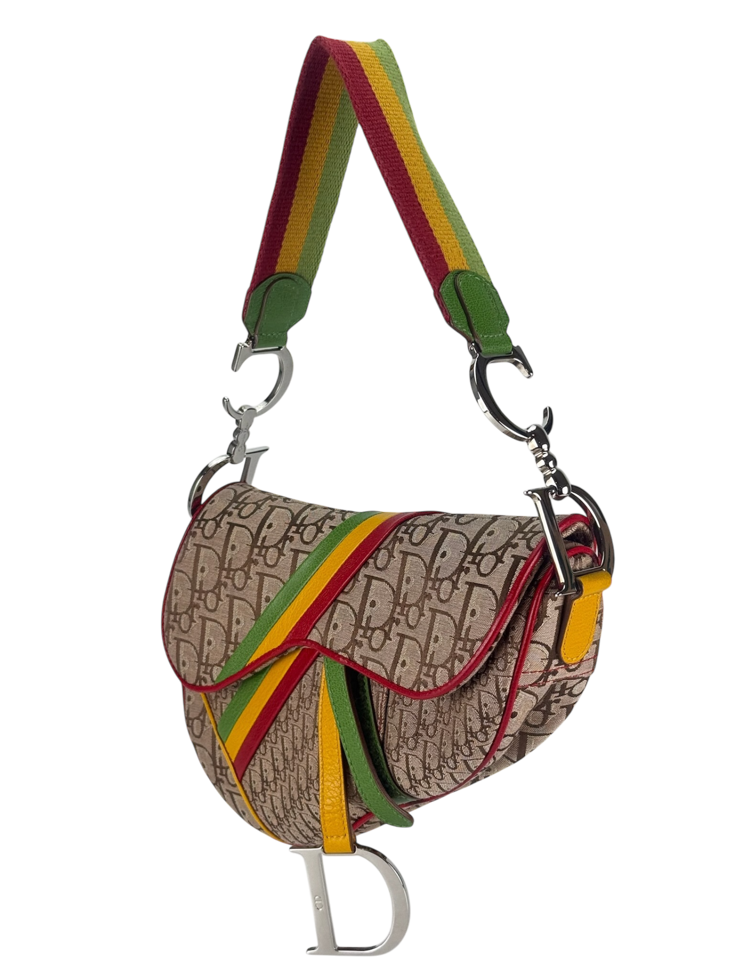 CHRISTIAN DIOR - Rasta Diorissimo Saddle Handbag
