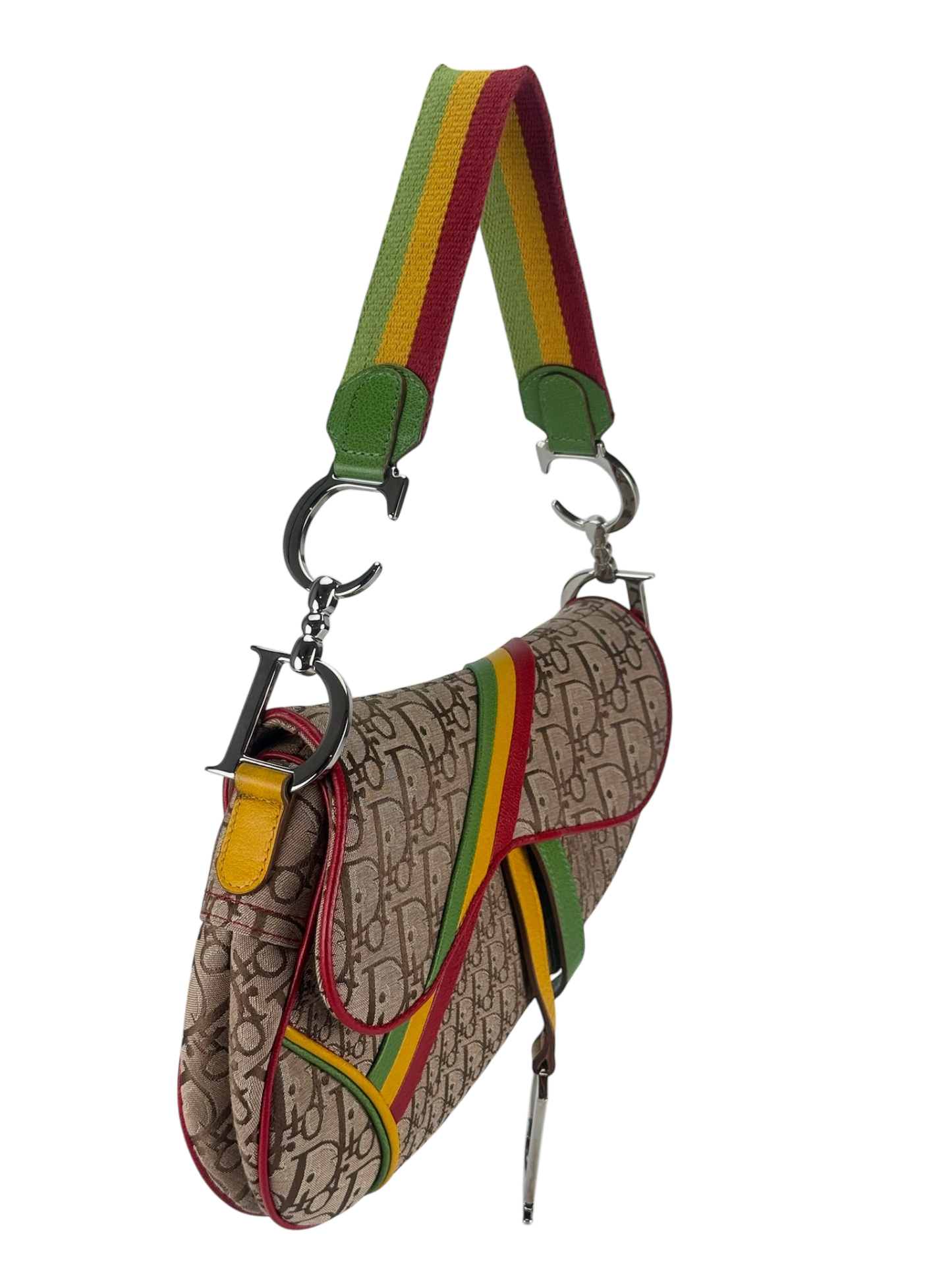 CHRISTIAN DIOR - Rasta Diorissimo Saddle Handbag
