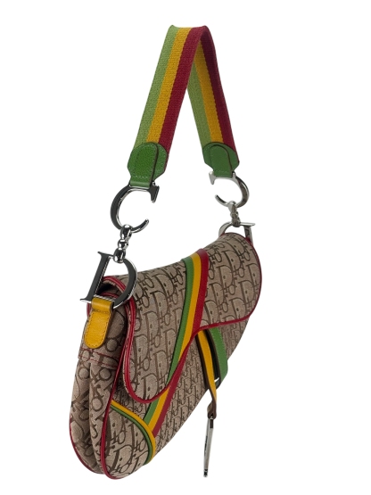 CHRISTIAN DIOR - Rasta Diorissimo Saddle Handbag