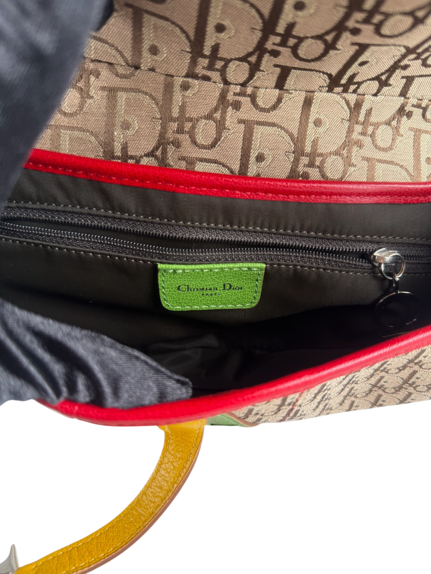 CHRISTIAN DIOR - Rasta Diorissimo Saddle Handbag