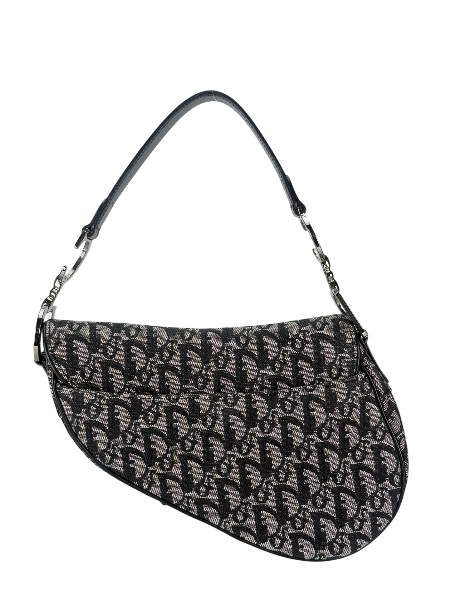 CHRISTIAN DIOR - Black Trotter Saddle Handbag