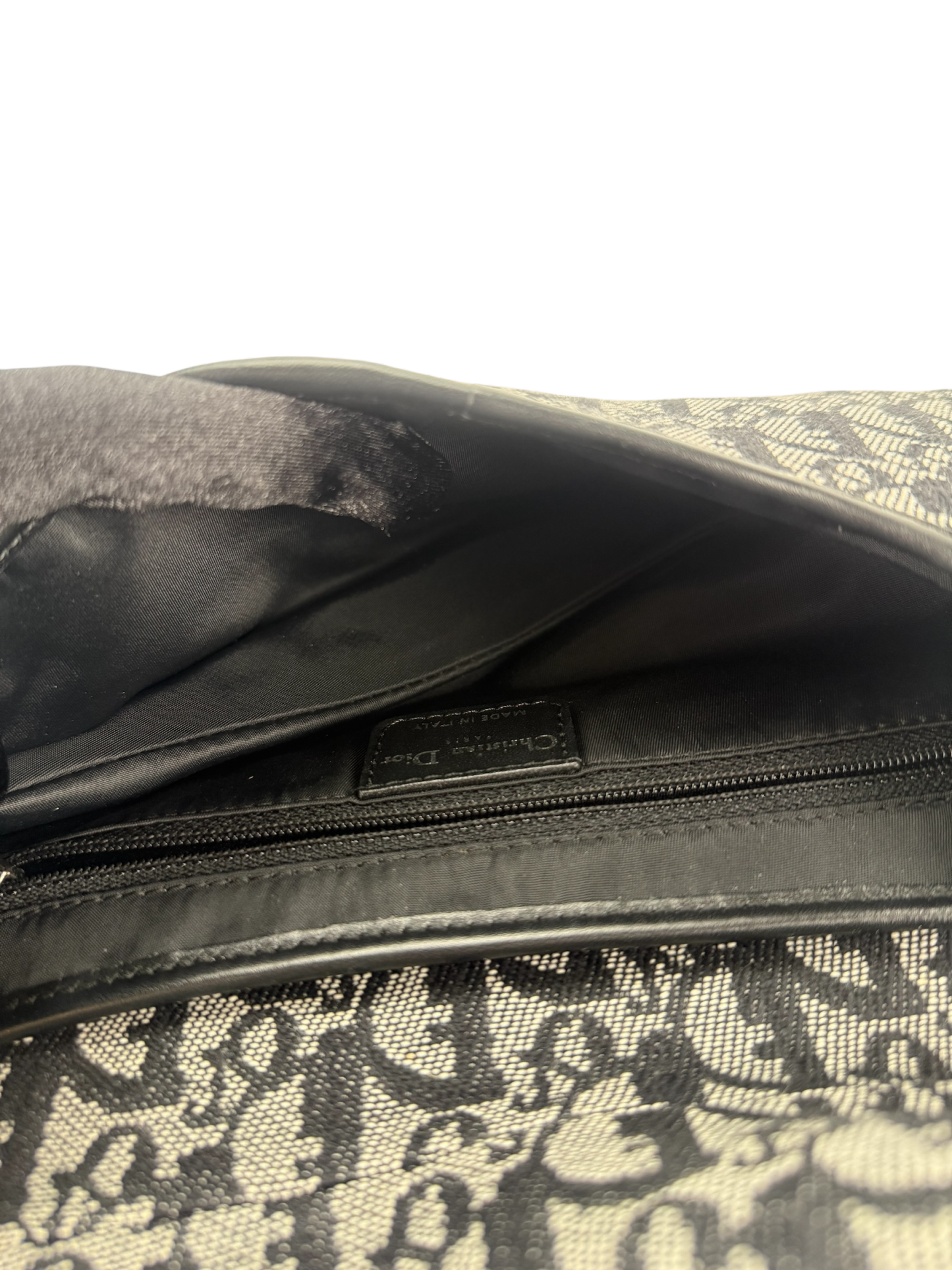CHRISTIAN DIOR - Black Trotter Saddle Handbag