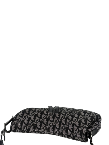 CHRISTIAN DIOR - Black Trotter Saddle Handbag
