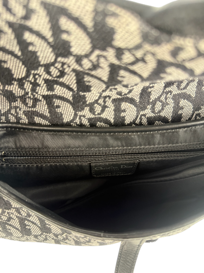 CHRISTIAN DIOR - Black Trotter Saddle Handbag