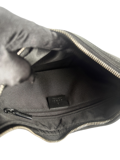 GUCCI - GG Black Canvas Shoulder Hobo Cloth Bag 