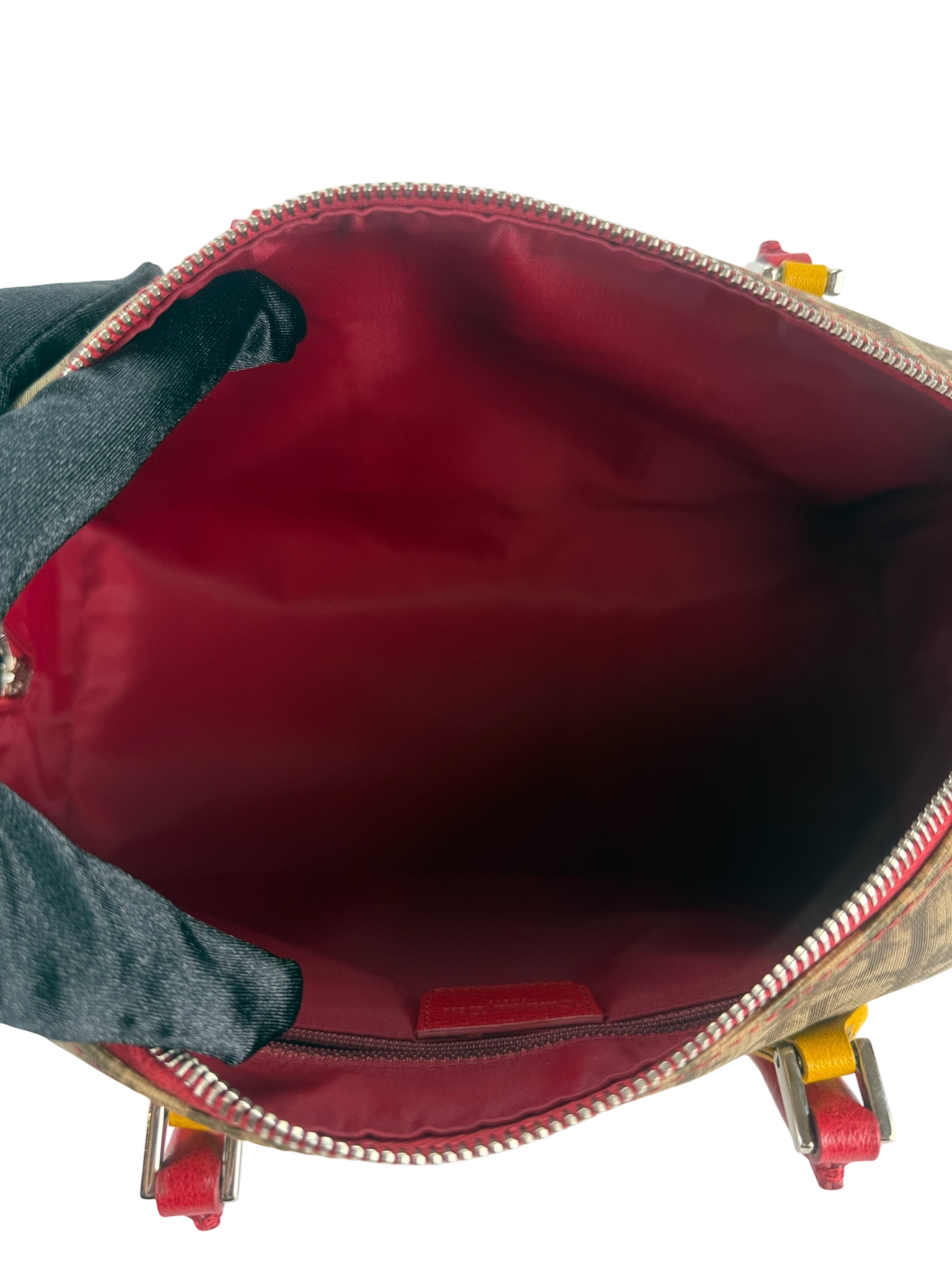 CHRISTIAN DIOR - Trotter Rasta Canvas and Leather Handbag