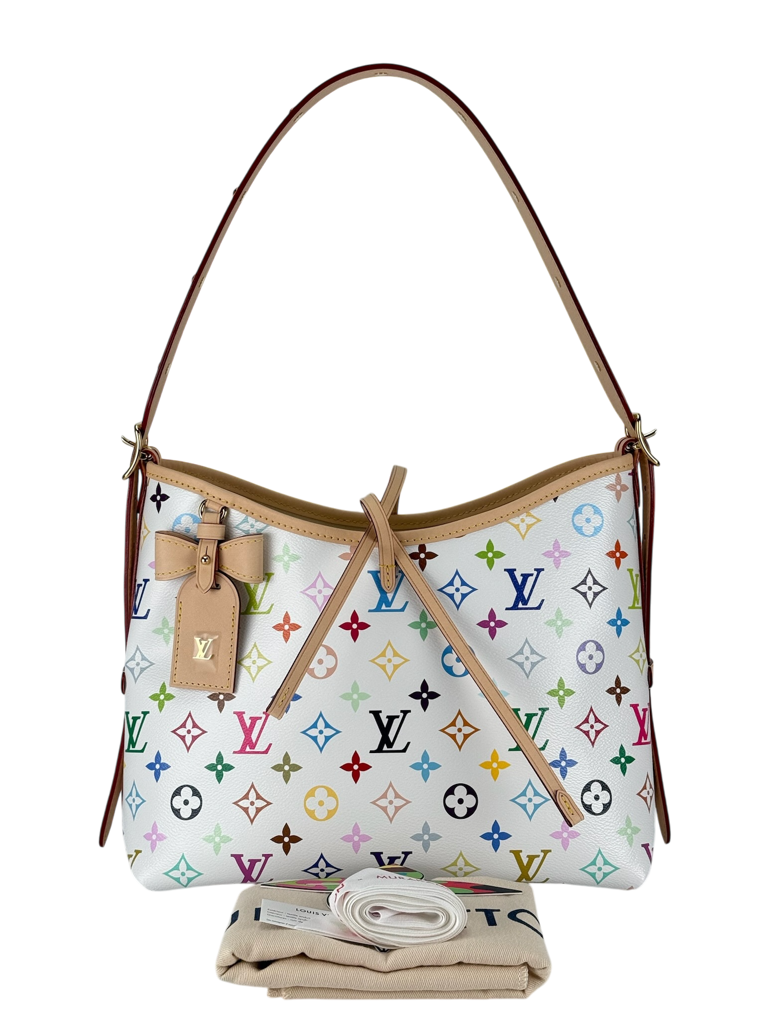 LOUIS VUITTON - Takashi Murakami Carryall NM PM Multicolor White