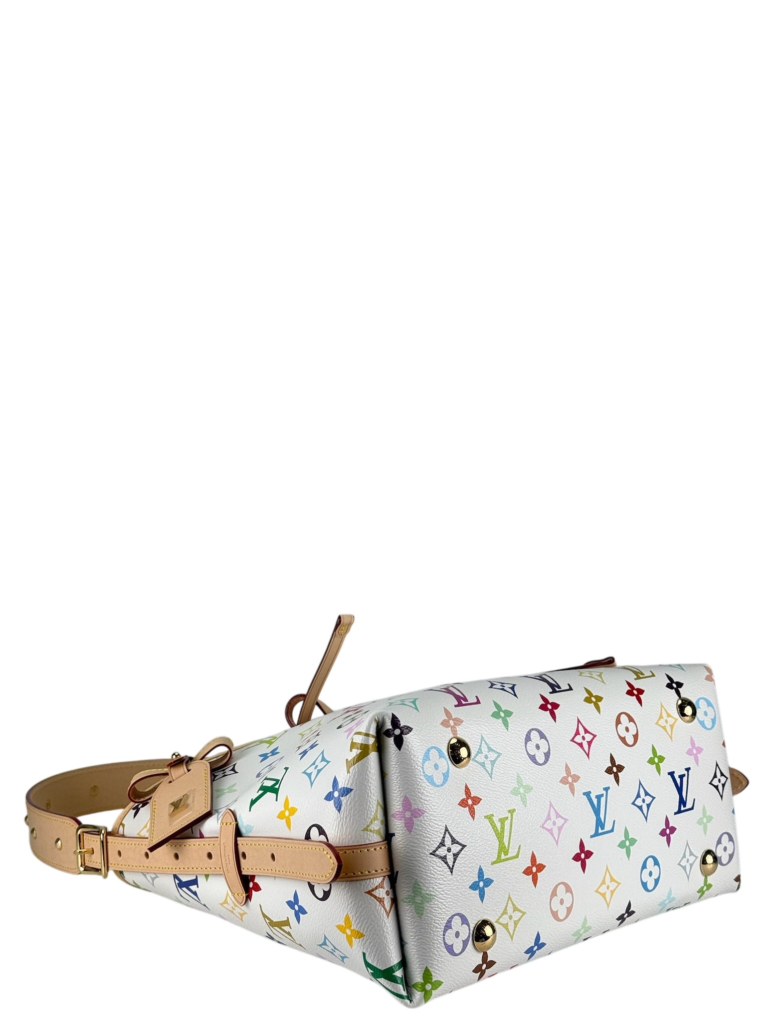 LOUIS VUITTON - Takashi Murakami Carryall NM PM Multicolor White