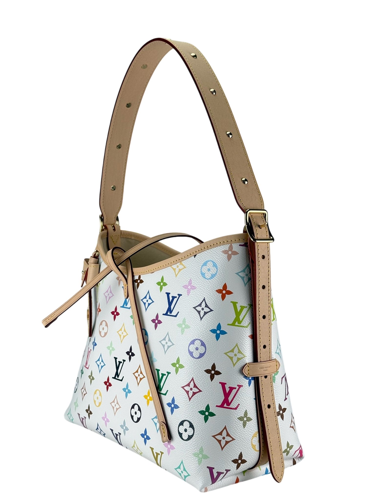 LOUIS VUITTON - Takashi Murakami Carryall NM PM Multicolor White