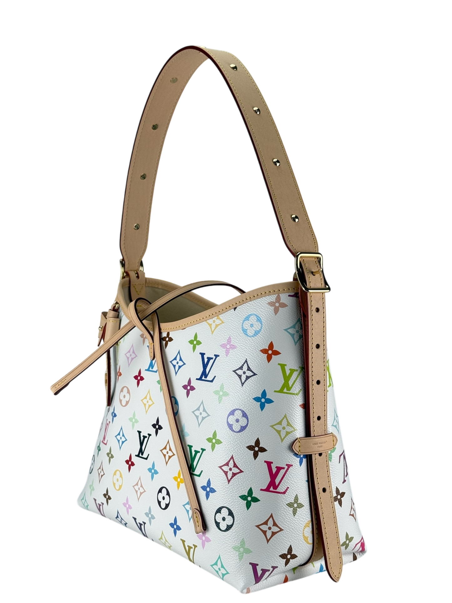 LOUIS VUITTON - Takashi Murakami Carryall NM PM Multicolor White