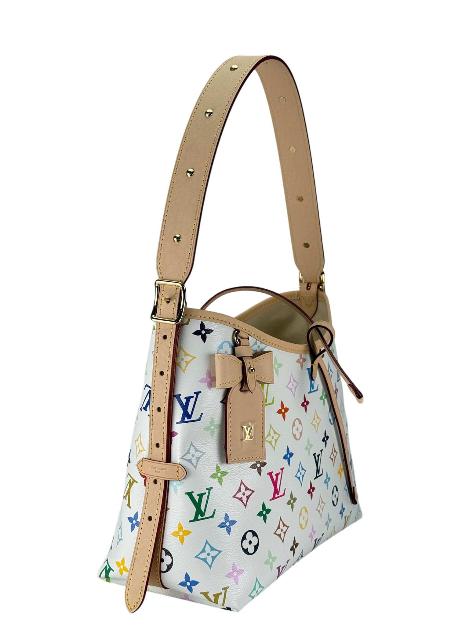 LOUIS VUITTON - Takashi Murakami Carryall NM PM Multicolor White