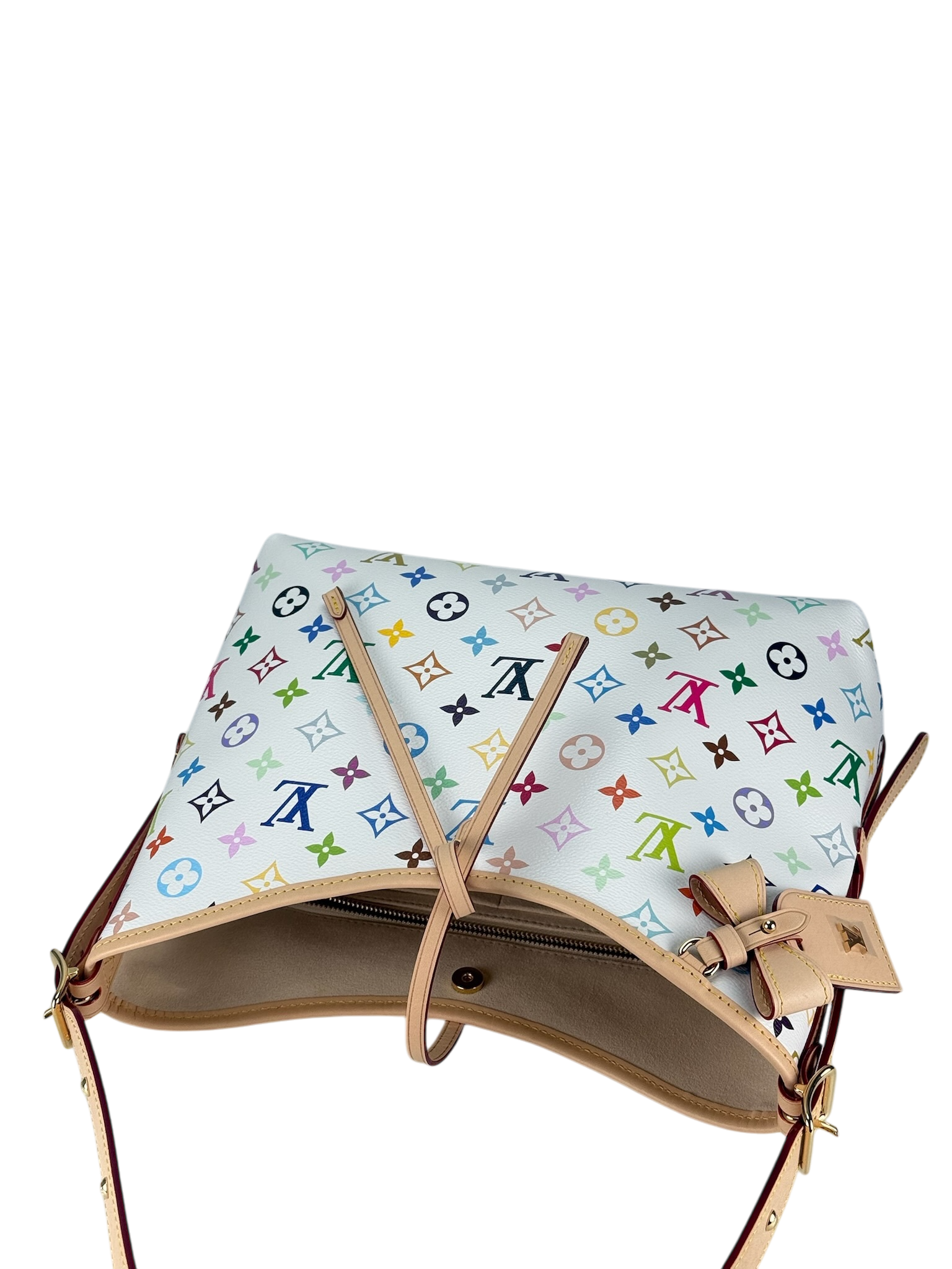 LOUIS VUITTON - Takashi Murakami Carryall NM PM Multicolor White