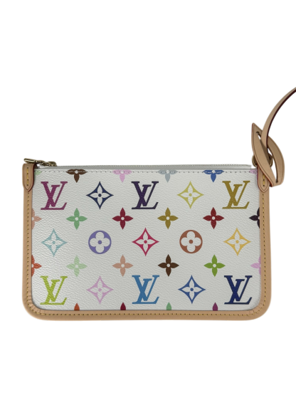LOUIS VUITTON - Takashi Murakami Carryall NM PM Multicolor White