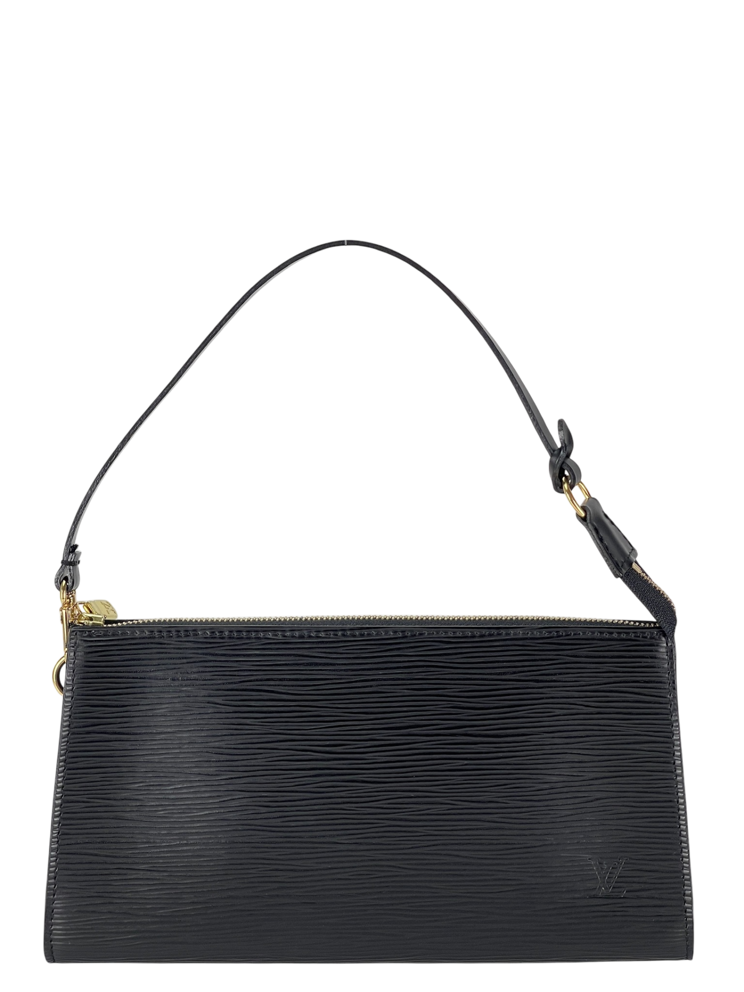 LOUIS VUITTON - Black Epi Accessory Pouch Handbag 