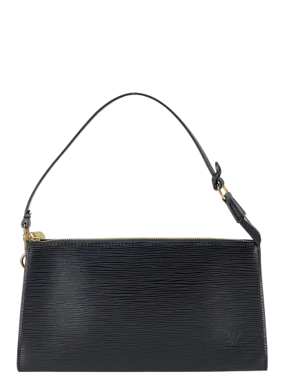 LOUIS VUITTON - Black Epi Accessory Pouch Handbag 