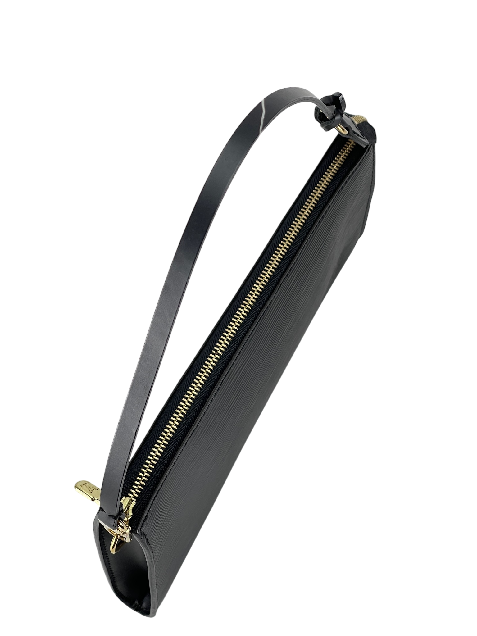 LOUIS VUITTON - Black Epi Accessory Pouch Handbag 