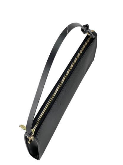 LOUIS VUITTON - Black Epi Accessory Pouch Handbag 