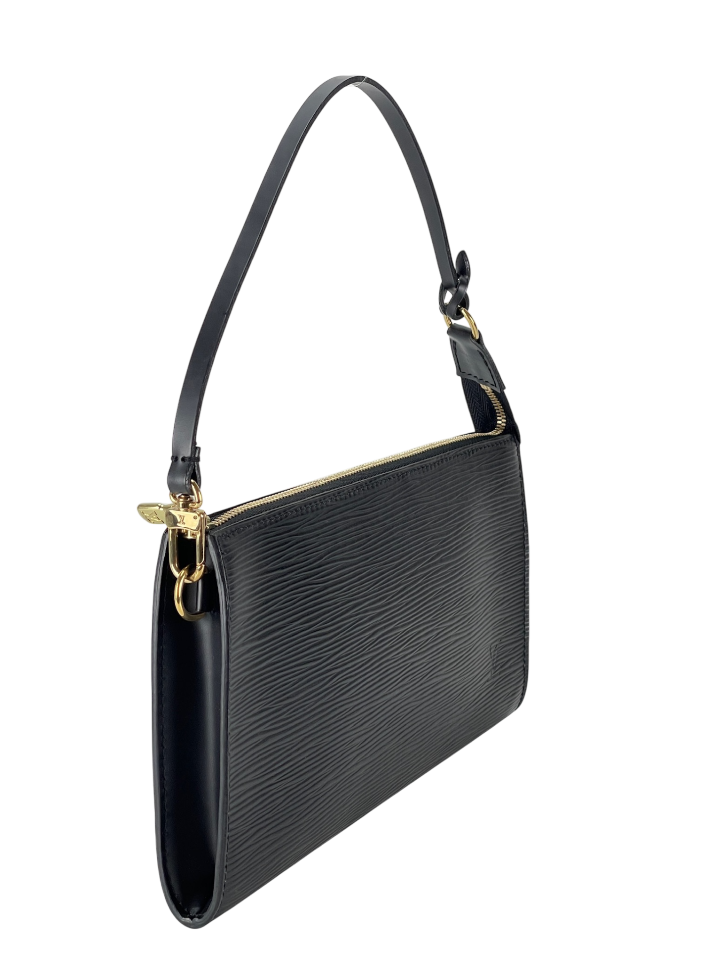 LOUIS VUITTON - Black Epi Accessory Pouch Handbag 