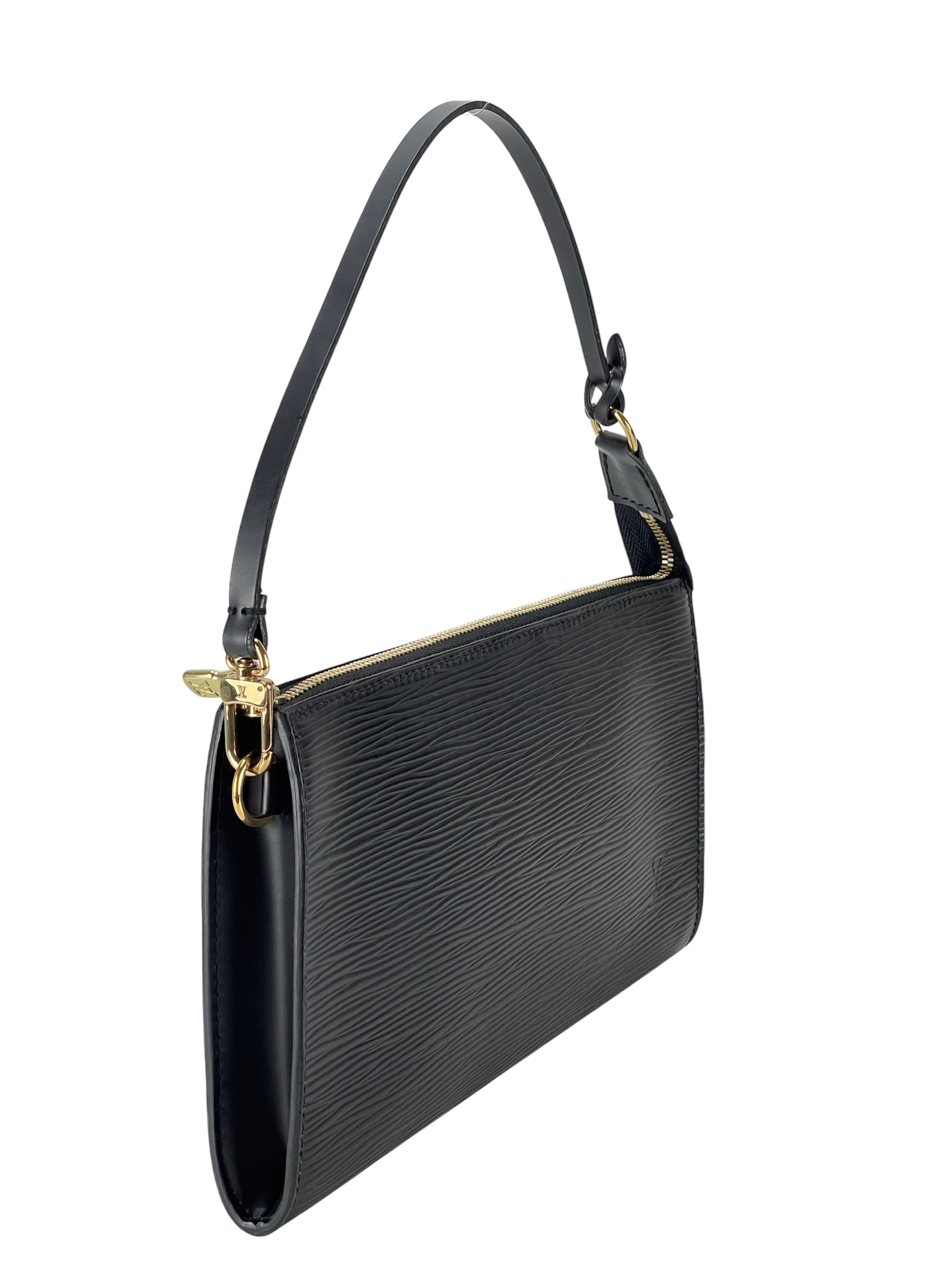 LOUIS VUITTON - Black Epi Accessory Pouch Handbag 