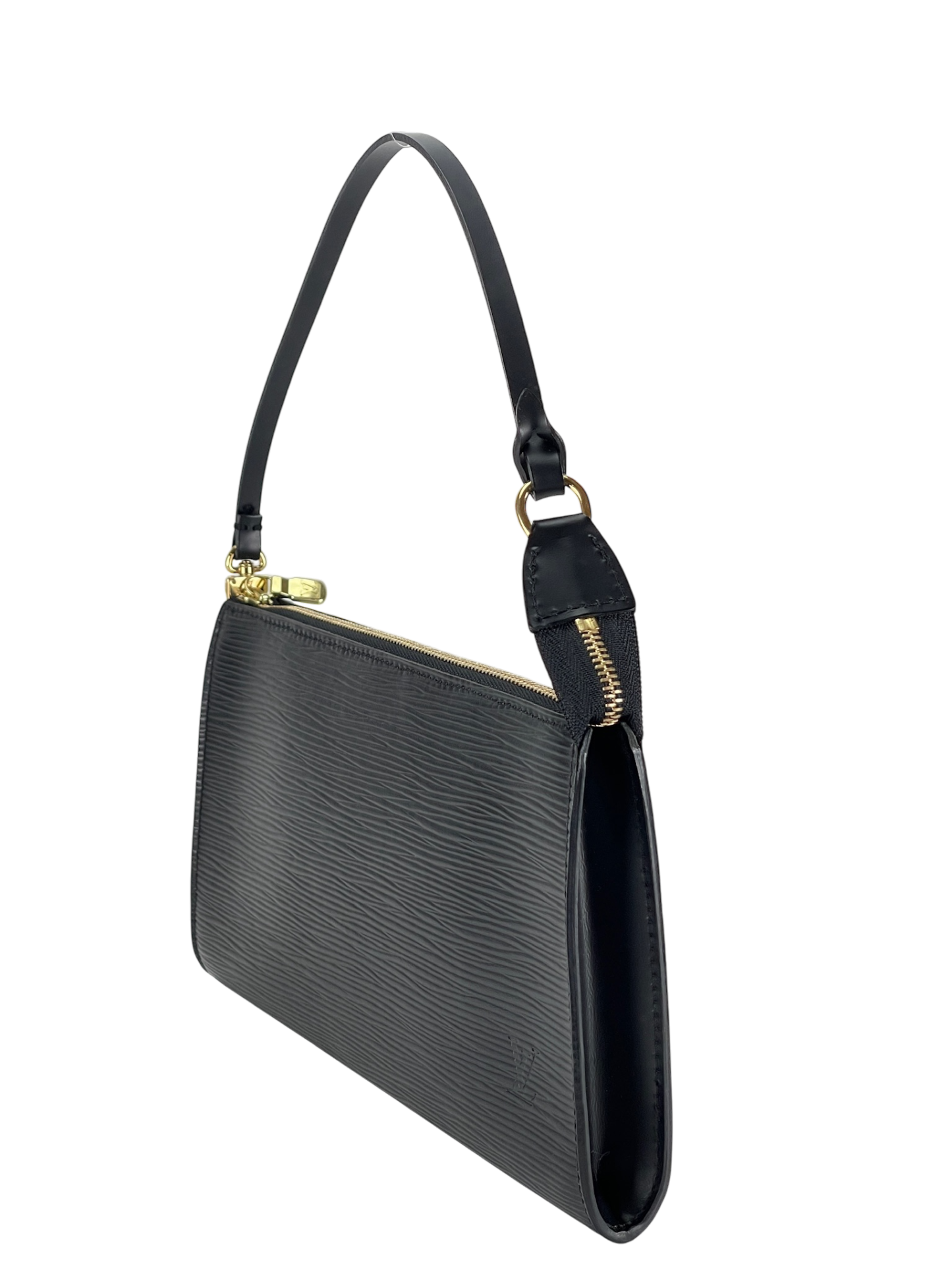 LOUIS VUITTON - Black Epi Accessory Pouch Handbag 