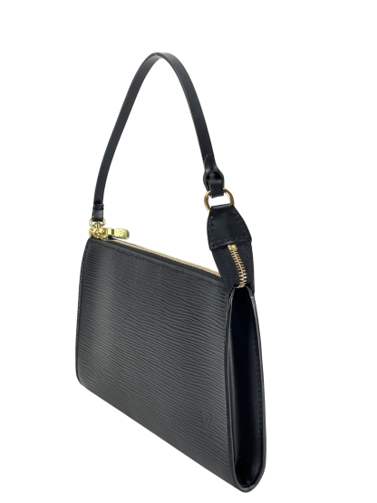 LOUIS VUITTON - Black Epi Accessory Pouch Handbag 