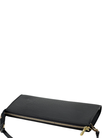 LOUIS VUITTON - Black Epi Accessory Pouch Handbag 