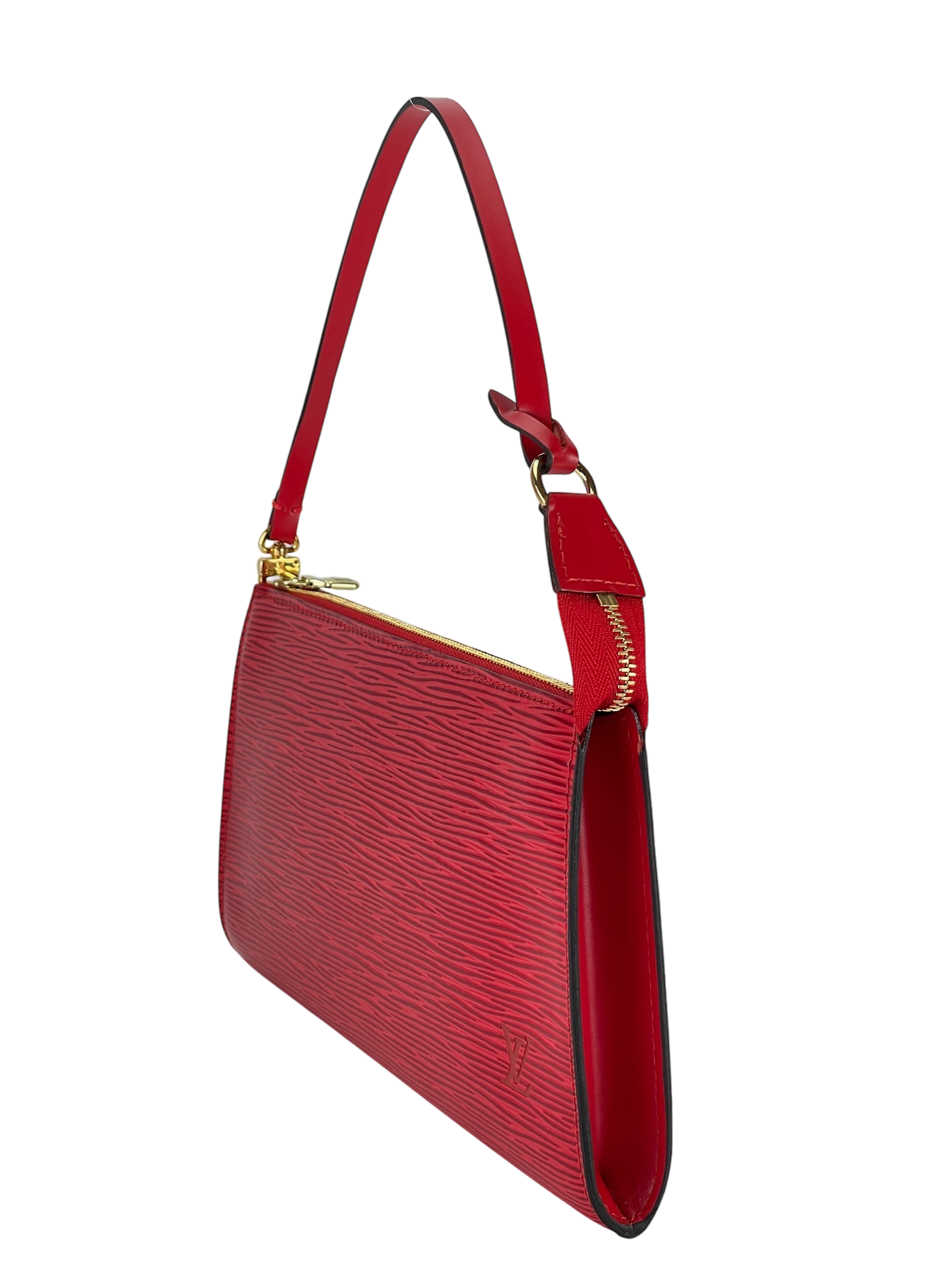 LOUIS VUITTON - Red Epi Accessory Pouch Handbag