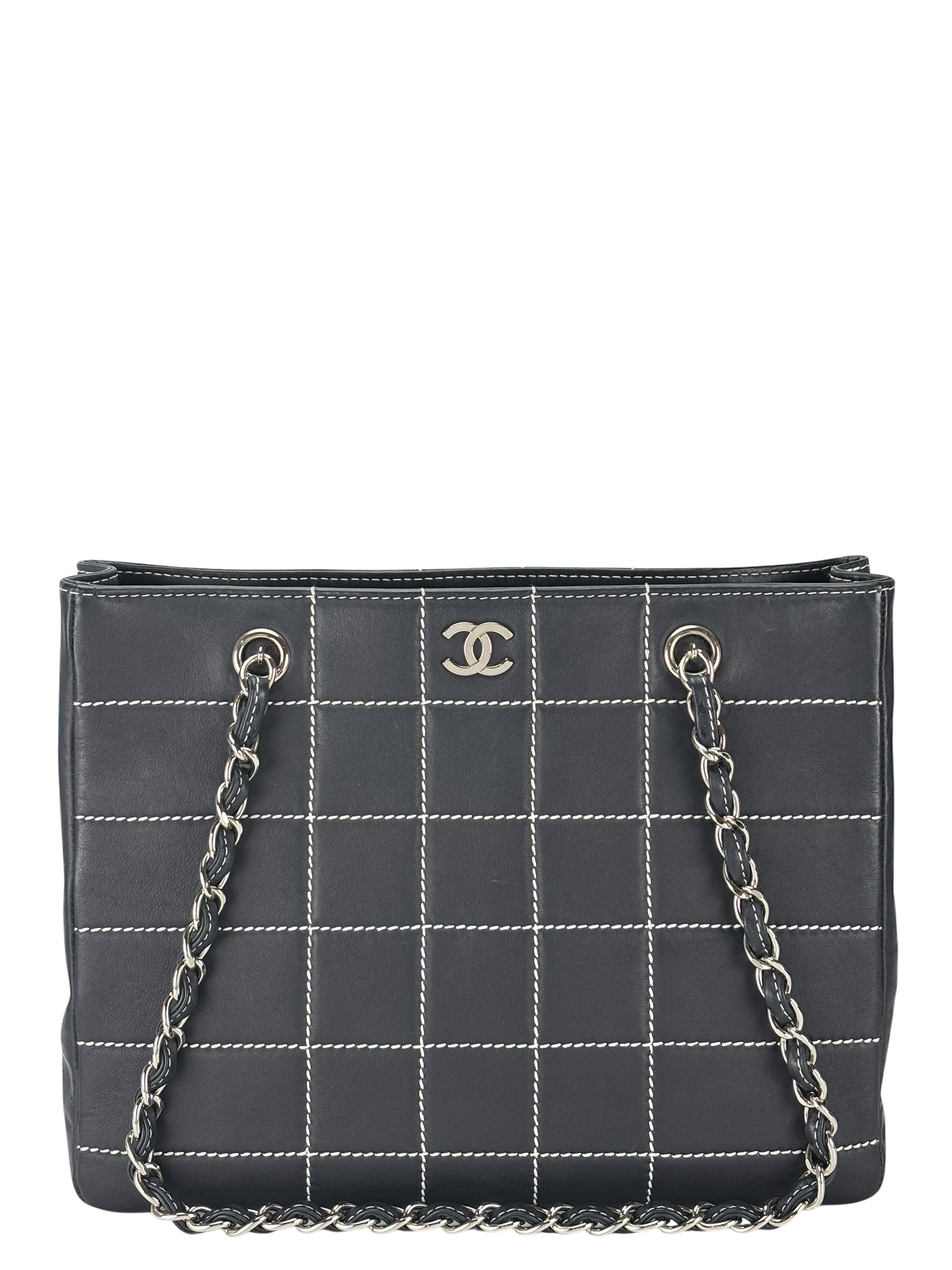 CHANEL - Wild Stitch Chocolate Bar Chain Tote Bag