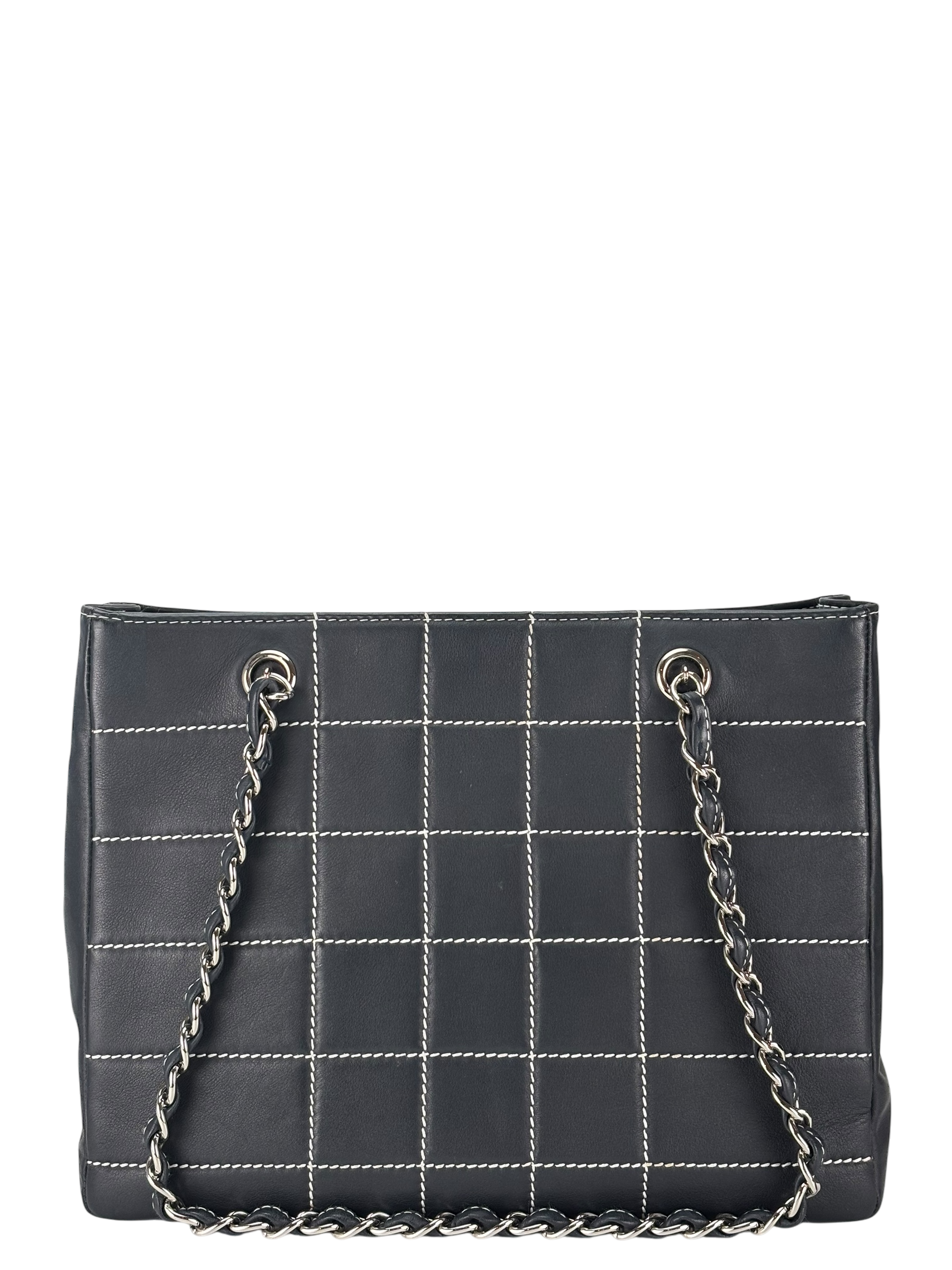 CHANEL - Wild Stitch Chocolate Bar Chain Tote Bag