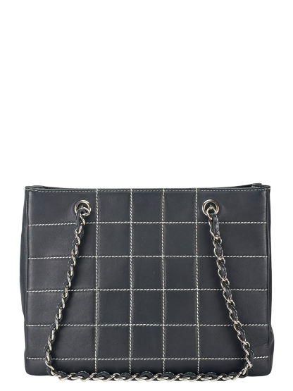 CHANEL - Wild Stitch Chocolate Bar Chain Tote Bag