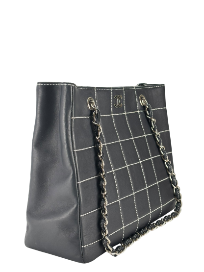 CHANEL - Wild Stitch Chocolate Bar Chain Tote Bag