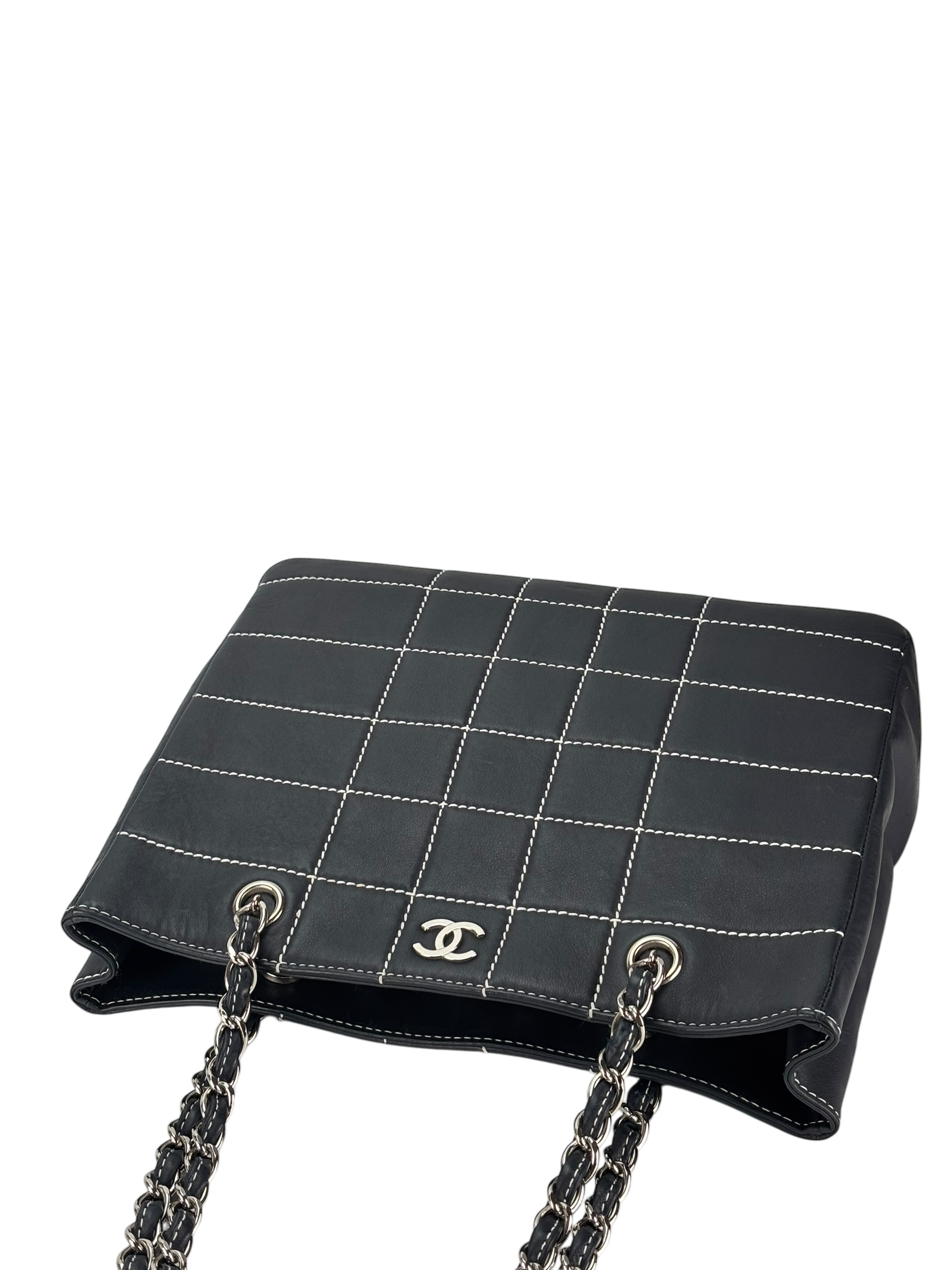 CHANEL - Wild Stitch Chocolate Bar Chain Tote Bag