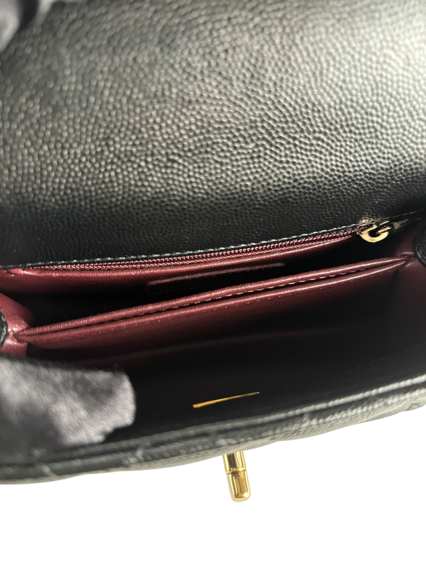 CHANEL - Coco Handle Small Black Caviar Gold Hardware