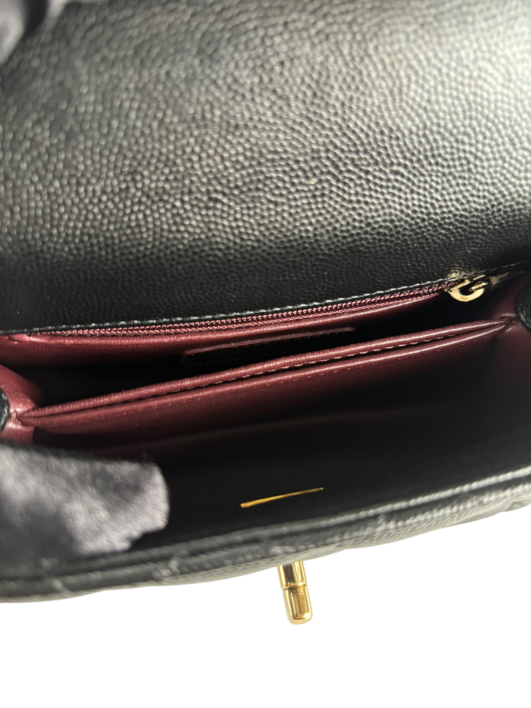 CHANEL - Coco Handle Small Black Caviar Gold Hardware