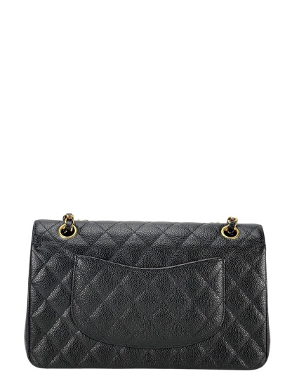 CHANEL - Medium Classic Double Flap Bag Black Caviar Gold Hardware (CF25)