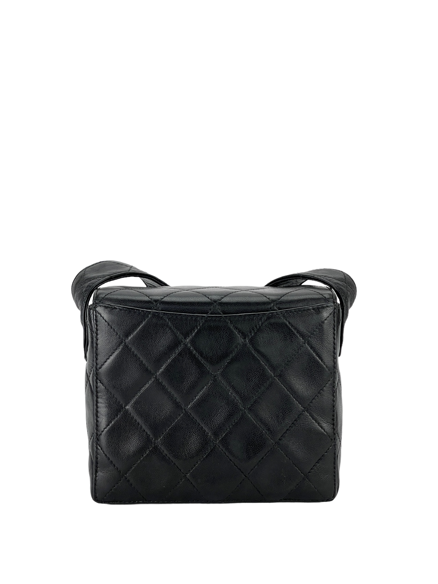 CHANEL -Lambskin Mini Flap Belt Bag With Mirror