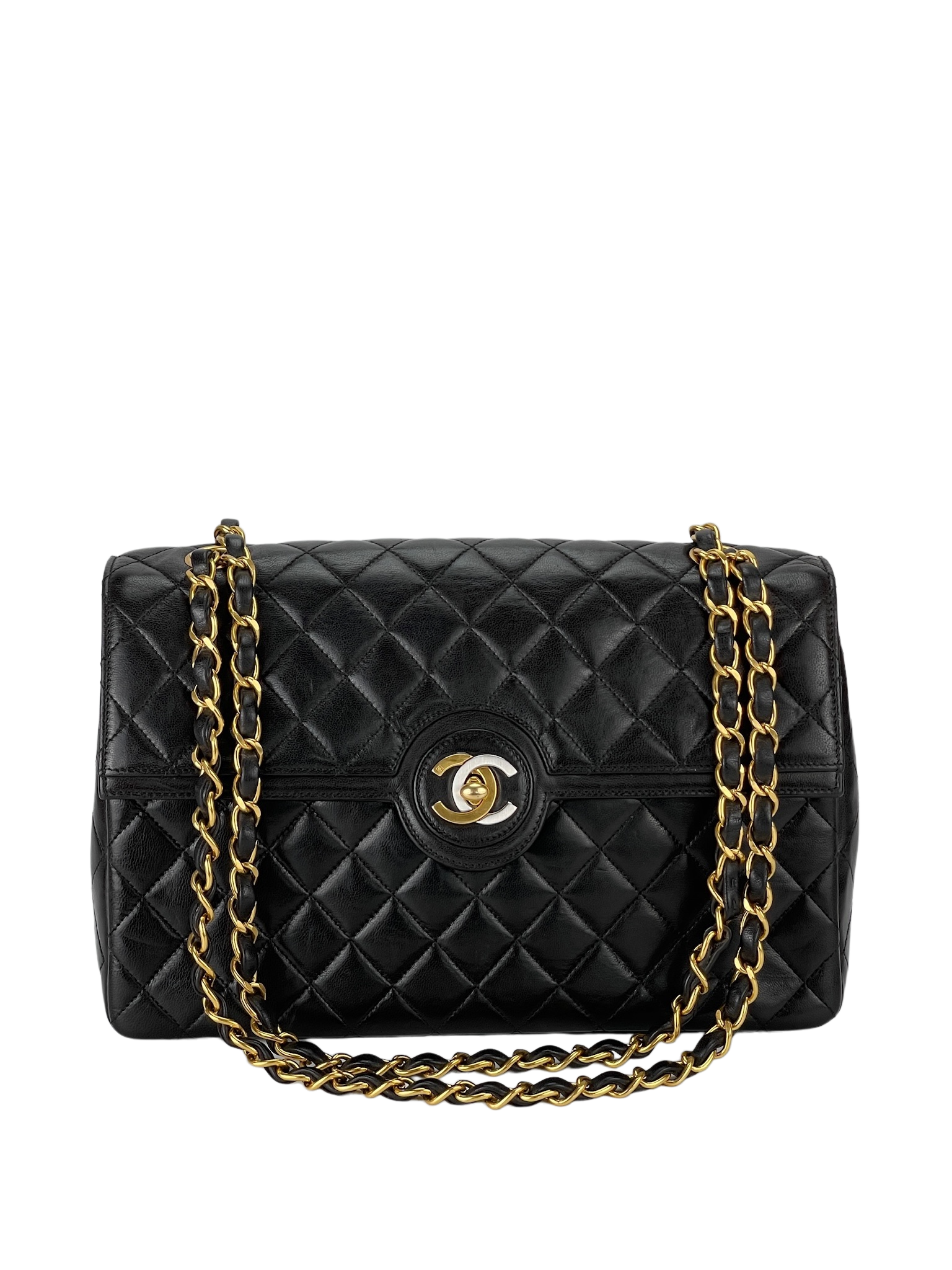 CHANEL -Paris Limited Circle Lock Chain Shoulder Bag